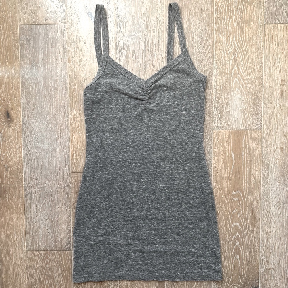 Sparkle & Fade Heather Grey Tank Mini Dress